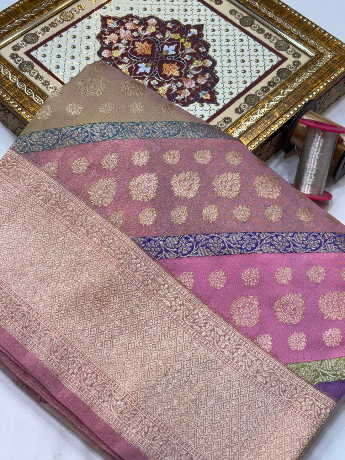 Pure Heritage Rangkaat Handwoven Banarasi Saree