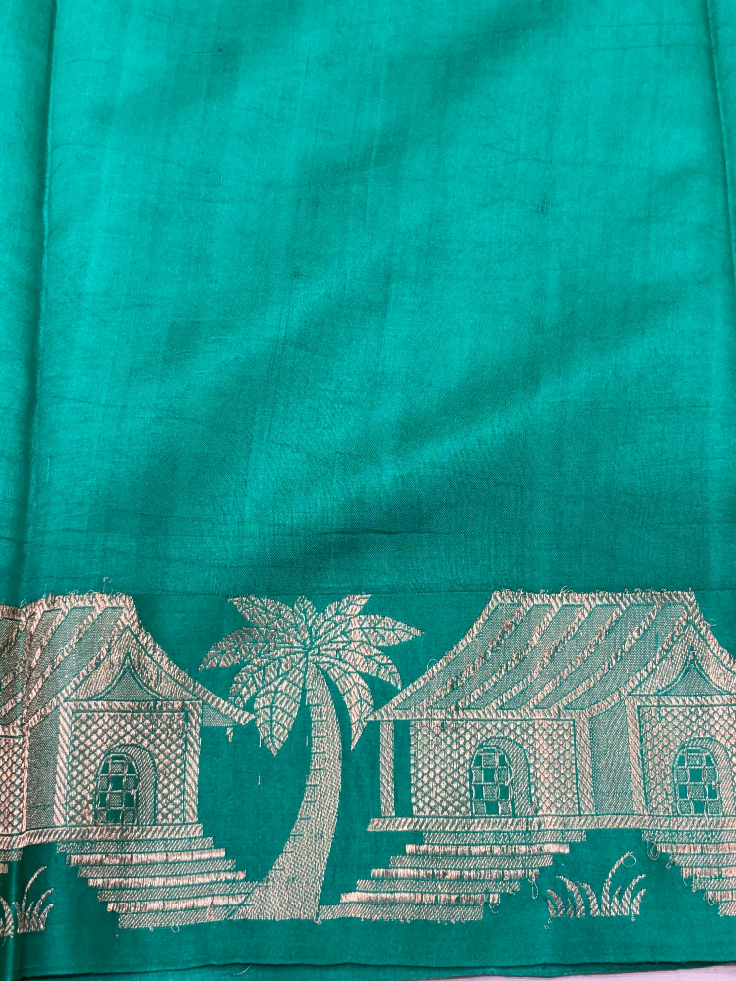 Light Green Shade Pure Soft Silk Handwoven Banarasi Saree