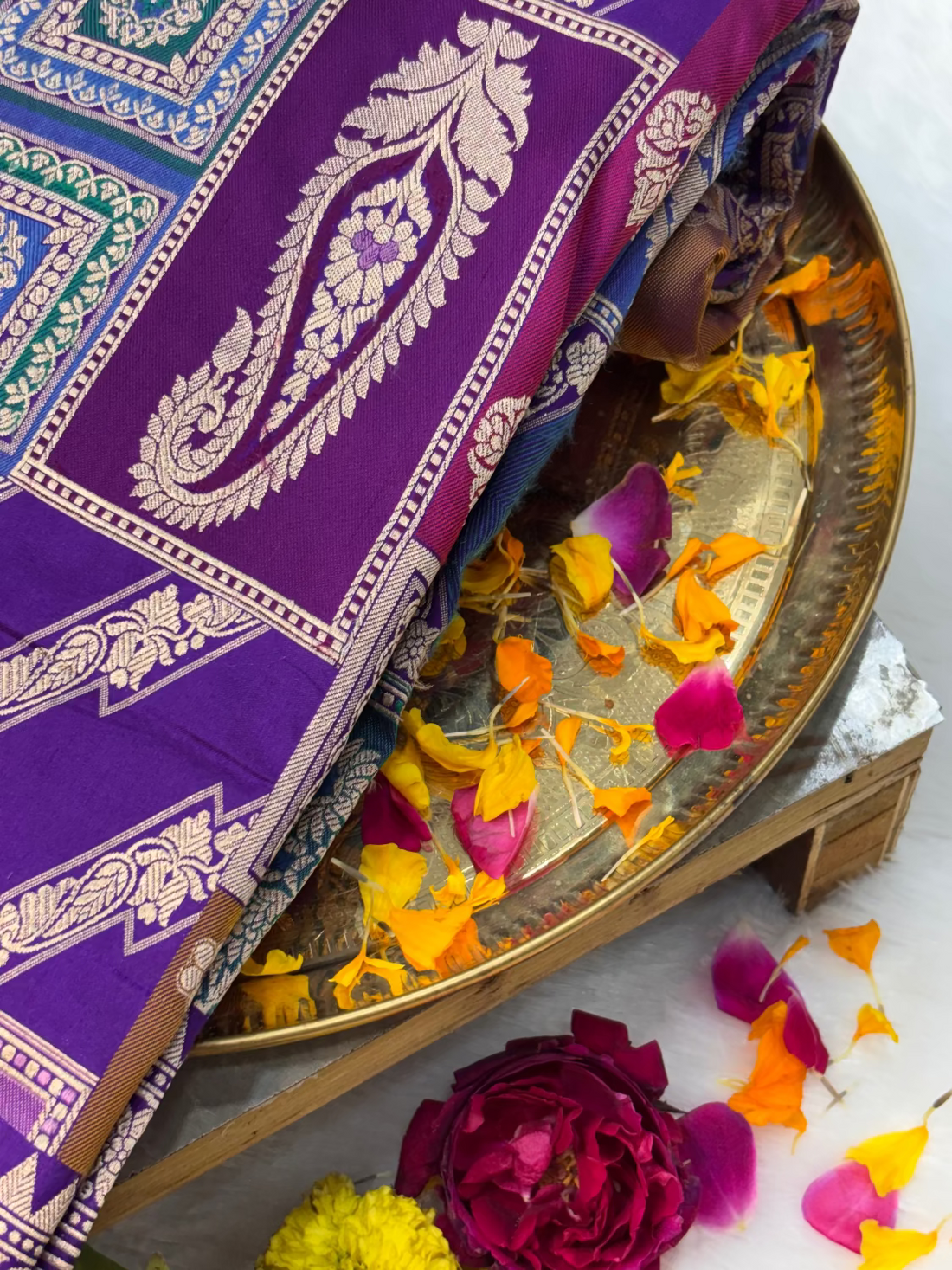 Rangkaat Pure Katan Silk Handwoven Banarasi Saree