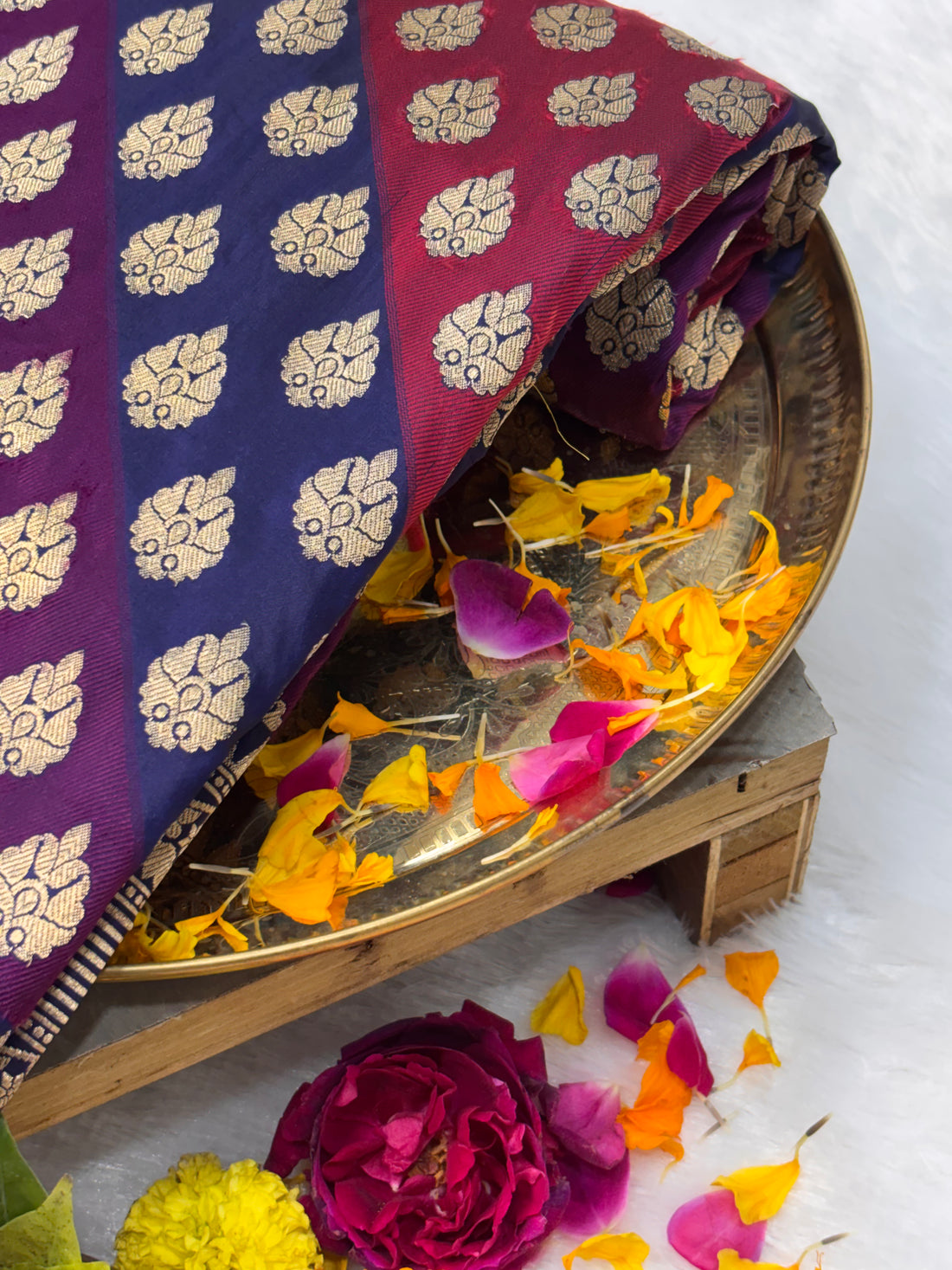 Rangkaat Pure Katan Silk Handwoven Banarasi Saree