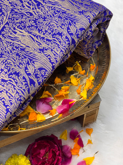 Brocade Pure Katan Silk Handwoven banarasi Saree