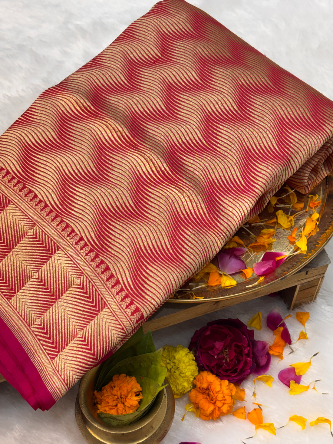 Designer Brocade Pure Katan Silk Handwoven Banarasi Saree