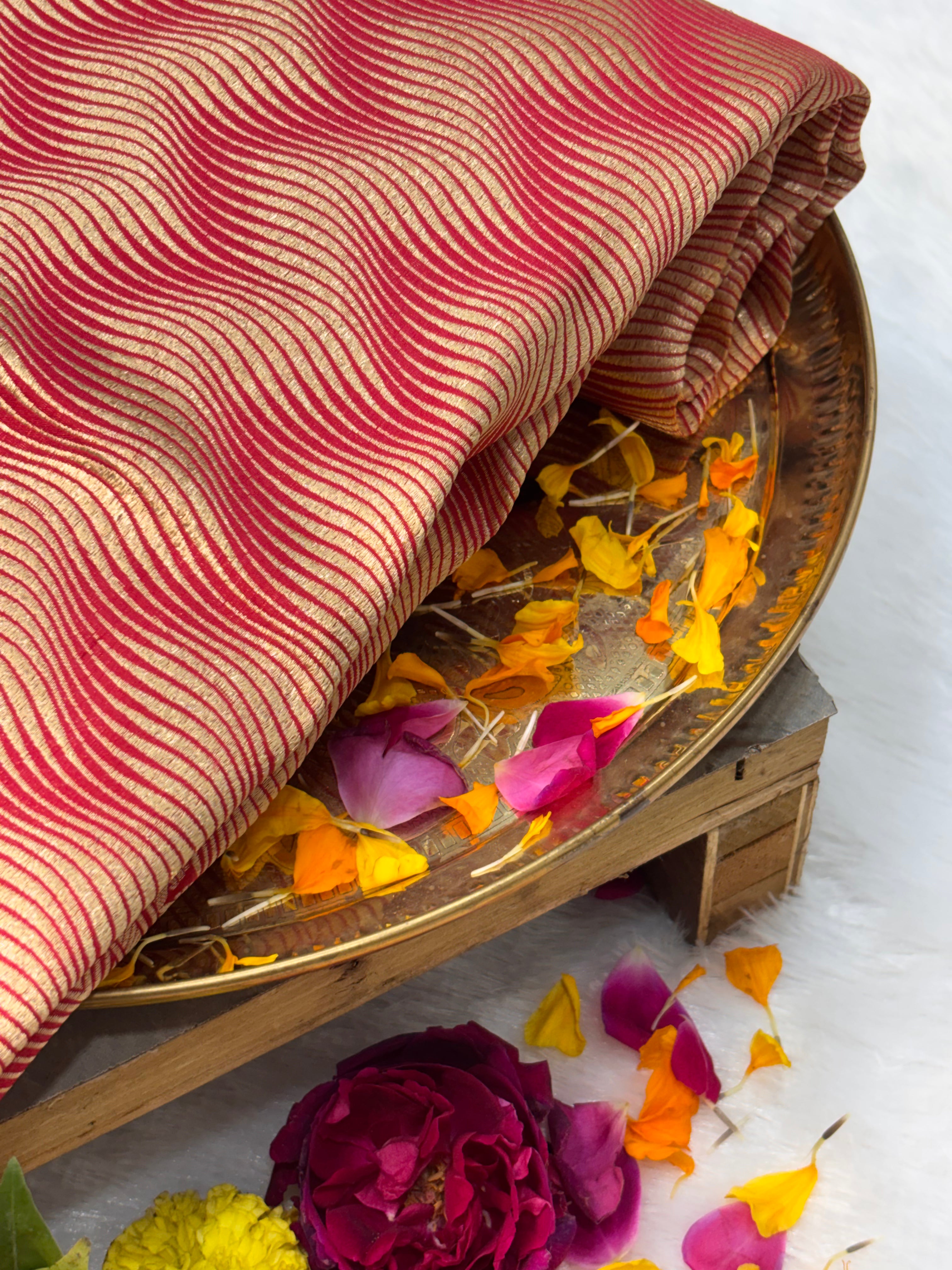 Designer Brocade Pure Katan Silk Handwoven Banarasi Saree
