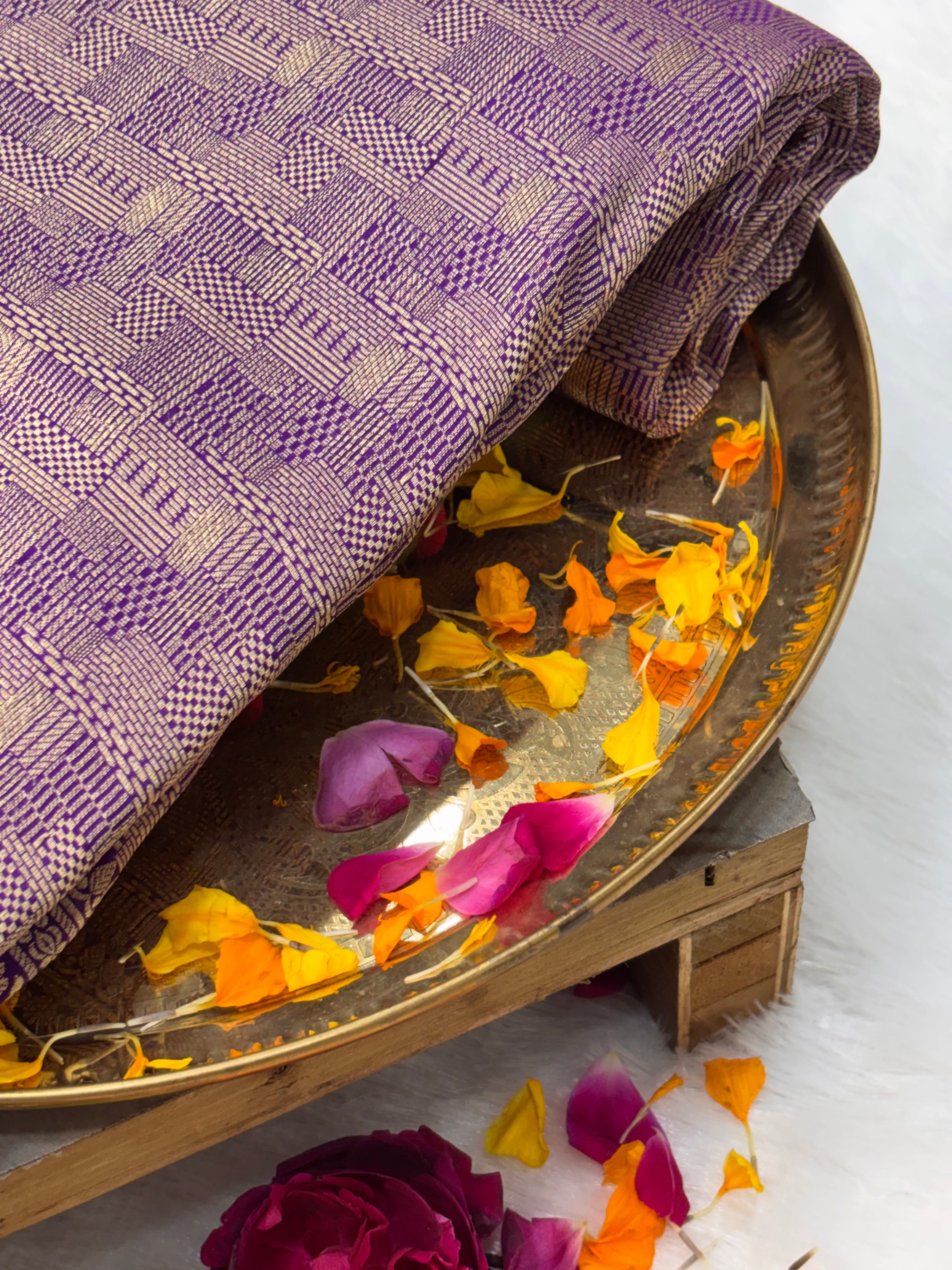 Designer Brocade Pure Katan Silk Handwoven Banarasi Saree