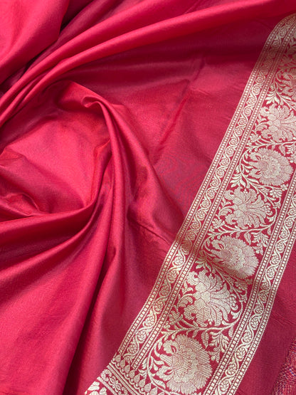 Designer Brocade Pure Katan Silk Handwoven Banarasi Saree