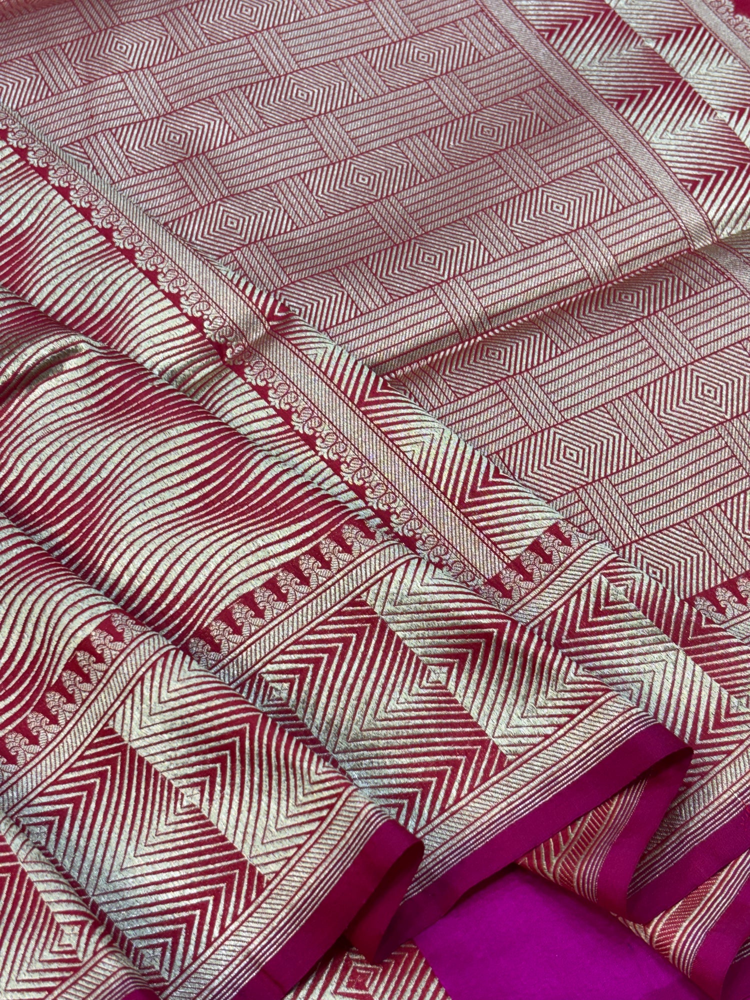 Designer Brocade Pure Katan Silk Handwoven Banarasi Saree