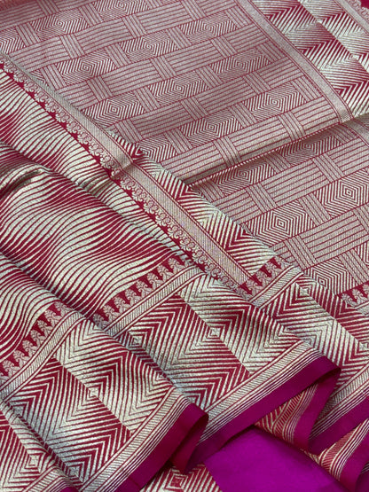 Designer Brocade Pure Katan Silk Handwoven Banarasi Saree