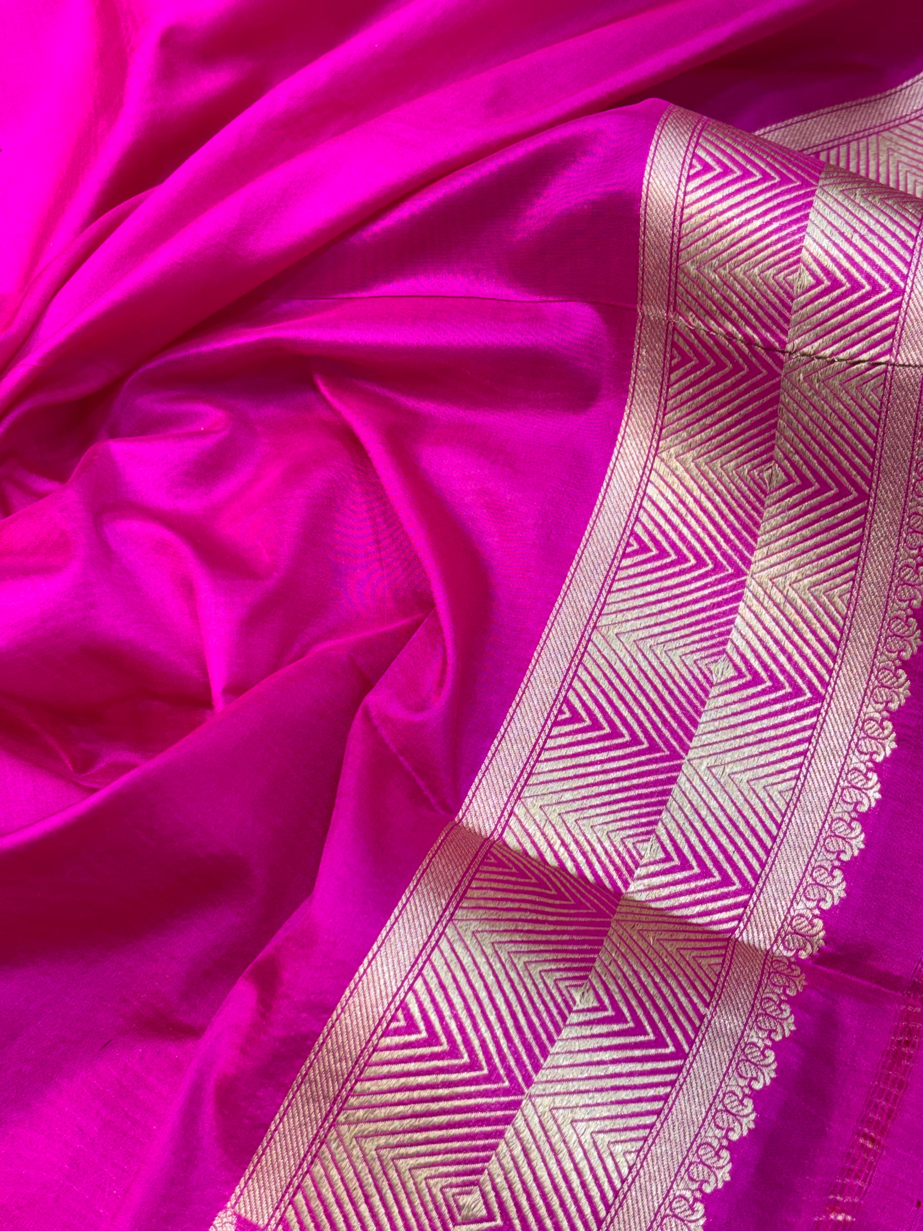 Brocade Pure Katan Silk Handwoven banarasi Saree