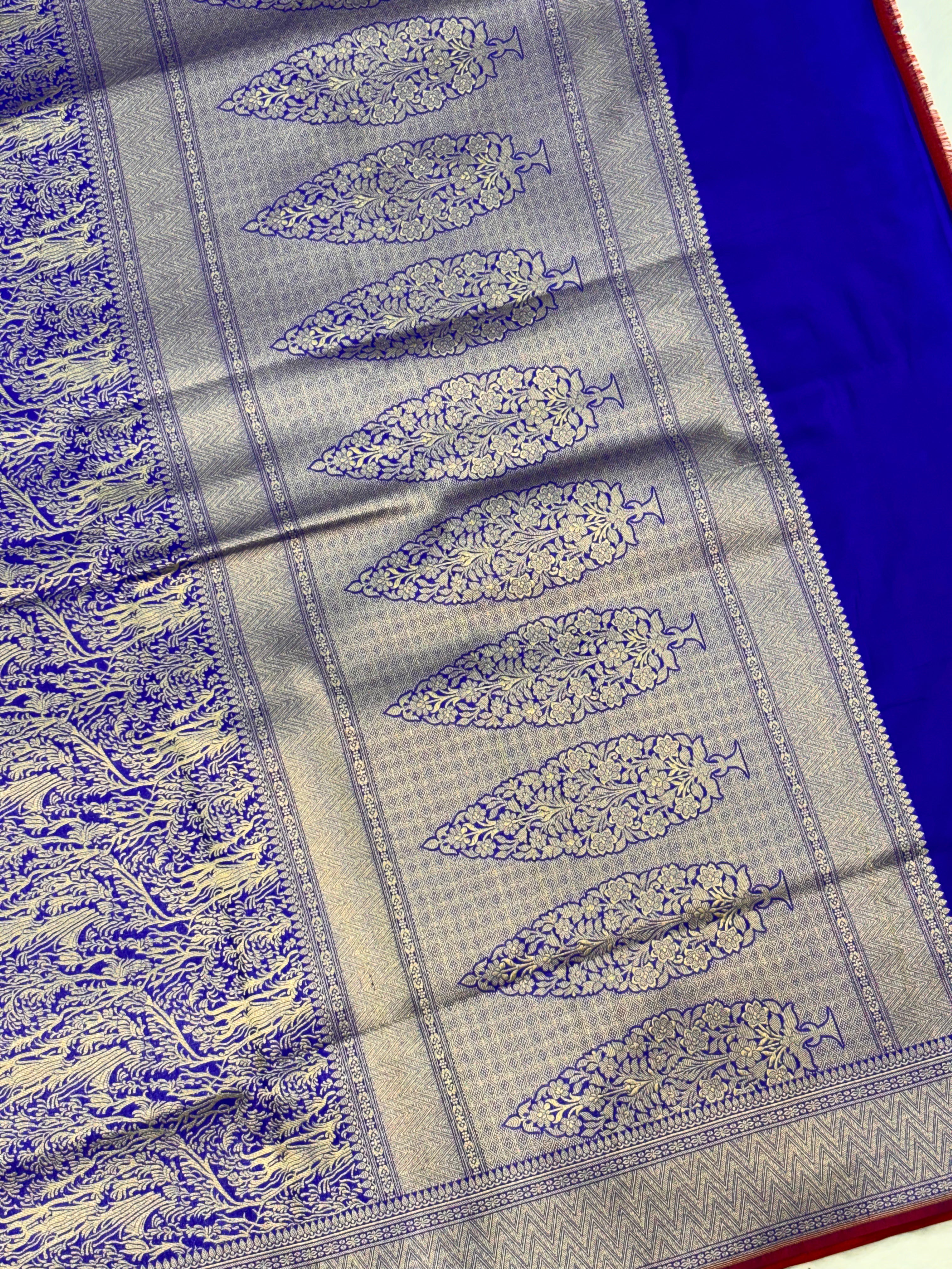 Brocade Pure Katan Silk Handwoven banarasi Saree