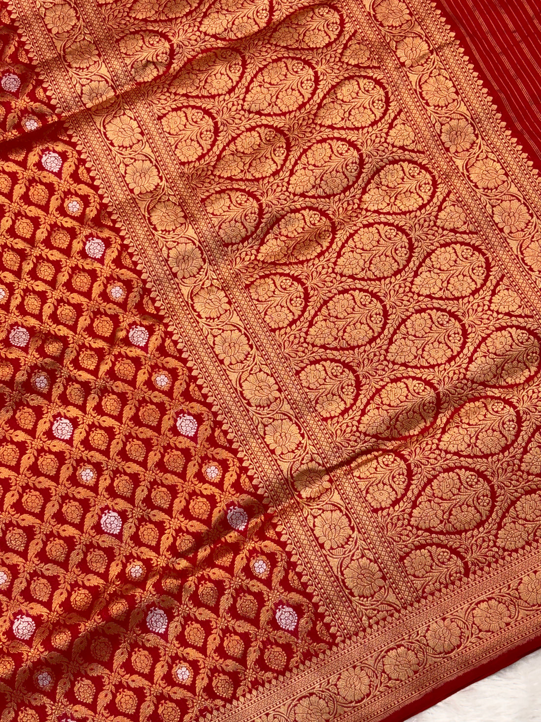 Hot Pink Pure Katan Silk Handwoven Banarasi Saree