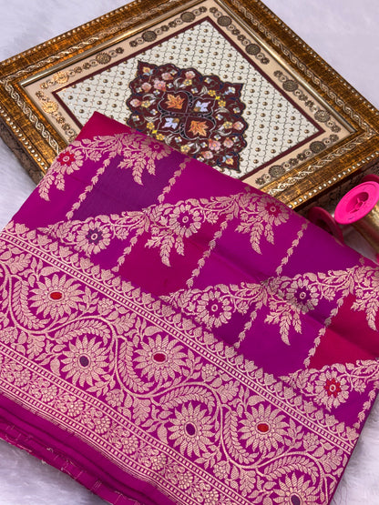 Rangkaat Pure Katan Silk Handwoven Banarasi Saree