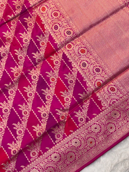 Rangkaat Pure Katan Silk Handwoven Banarasi Saree