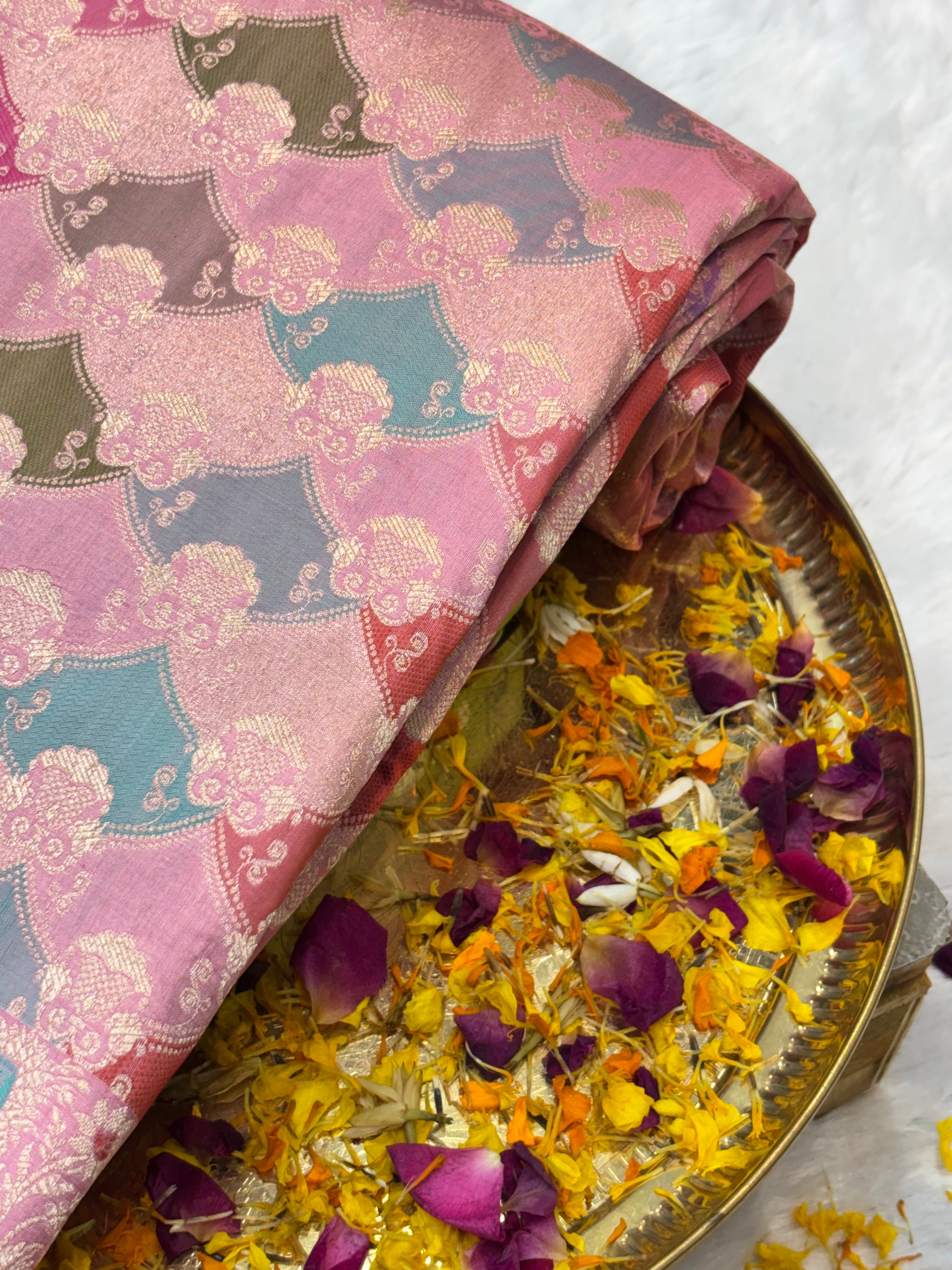 Royal Rangkat Pure Katan Silk Handwoven Banarasi Saree