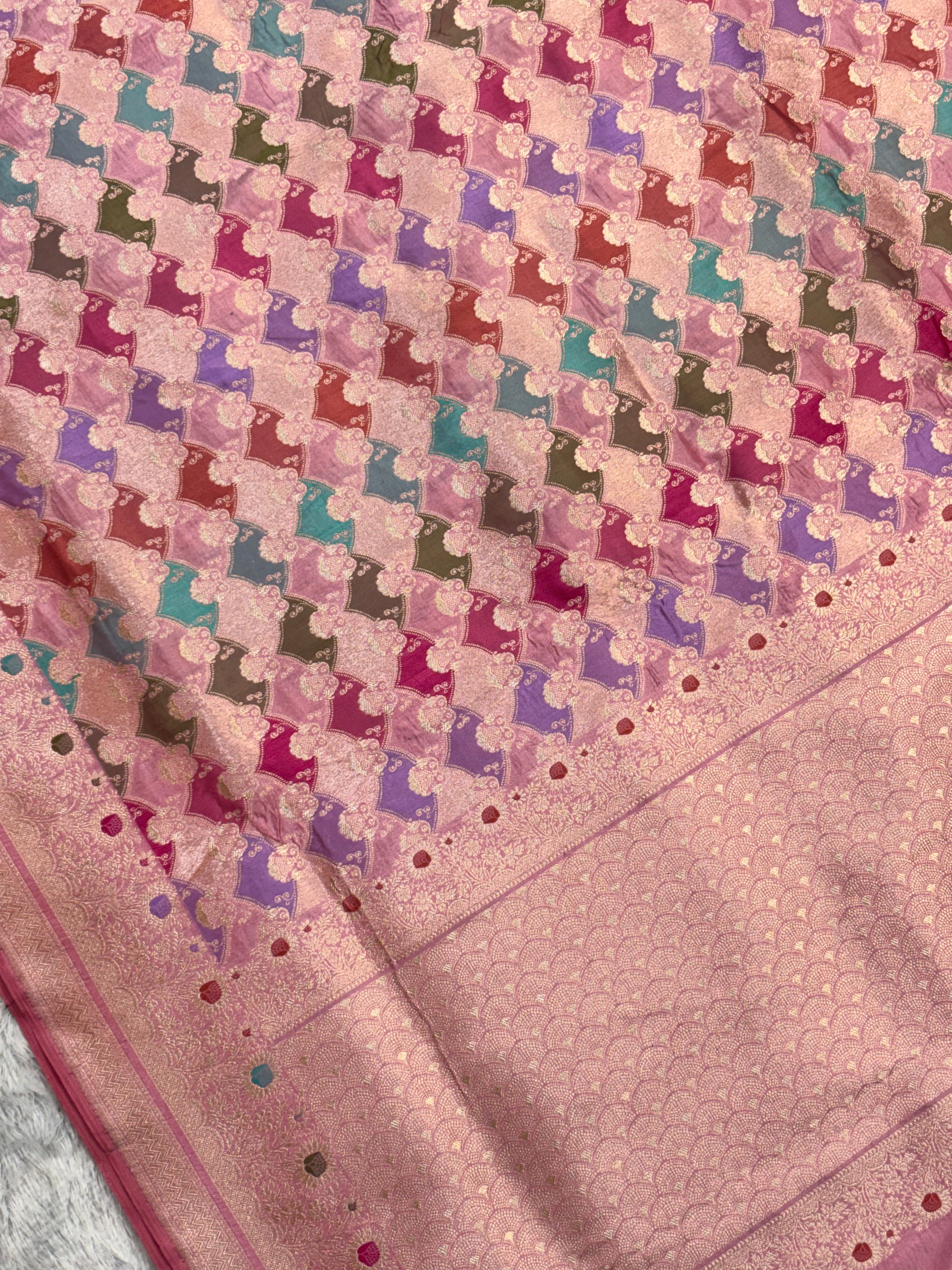 Royal Rangkat Pure Katan Silk Handwoven Banarasi Saree
