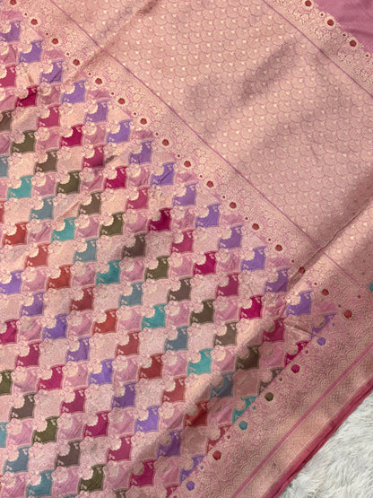 Royal Rangkat Pure Katan Silk Handwoven Banarasi Saree