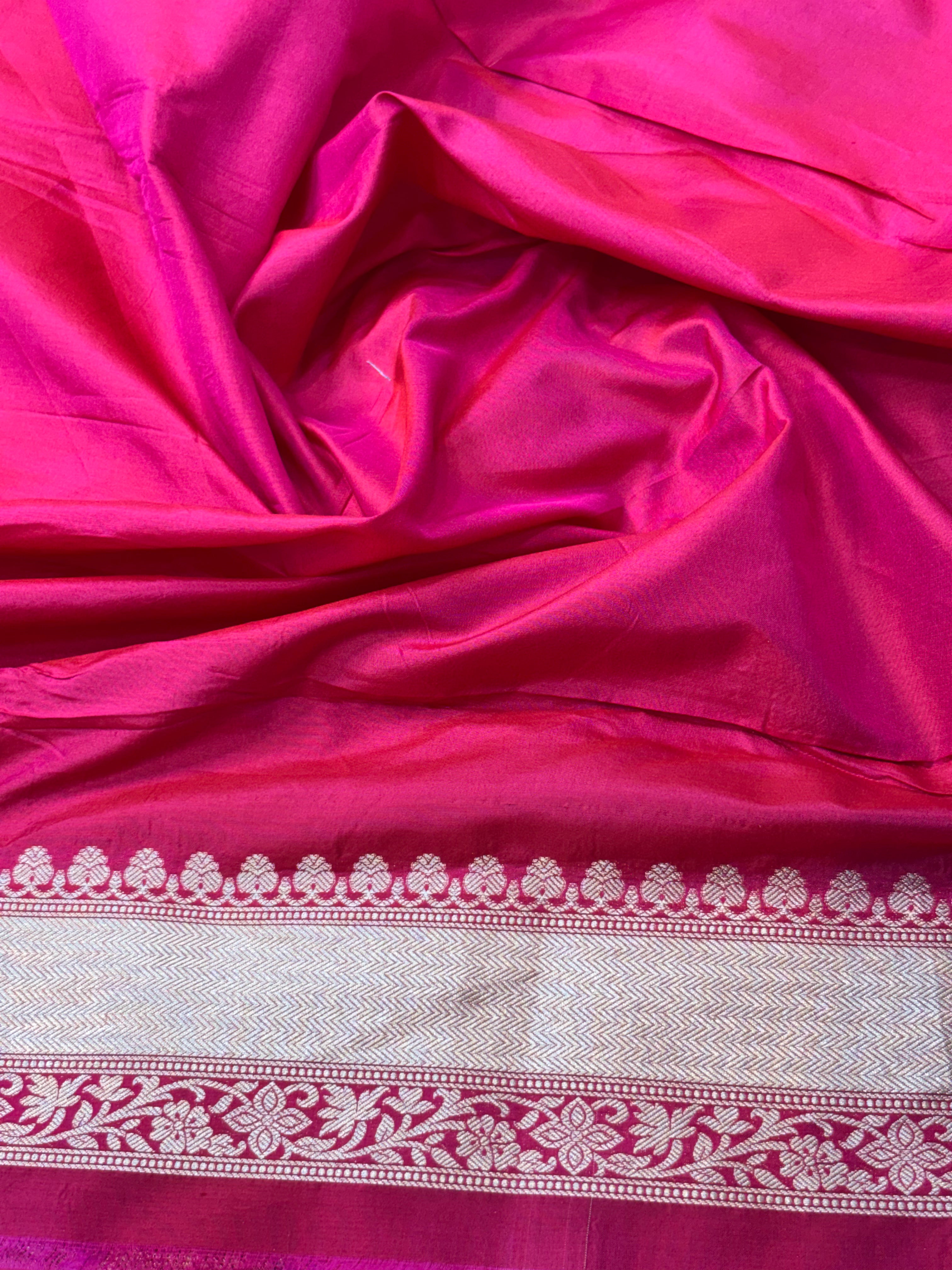 Luxury Rangkat Pure Katan Silk Handwoven Banarasi Saree