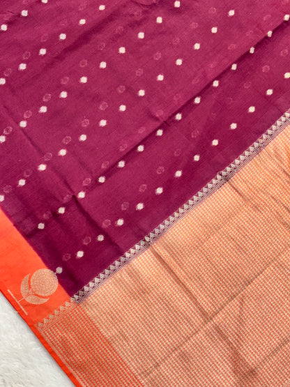 Brown Shade Pure Monga Silk Banarasi Saree